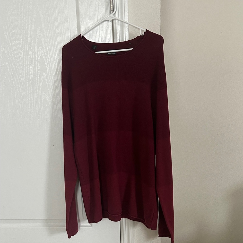 Buffalo David Bitton Burgundy Crewneck Sweater